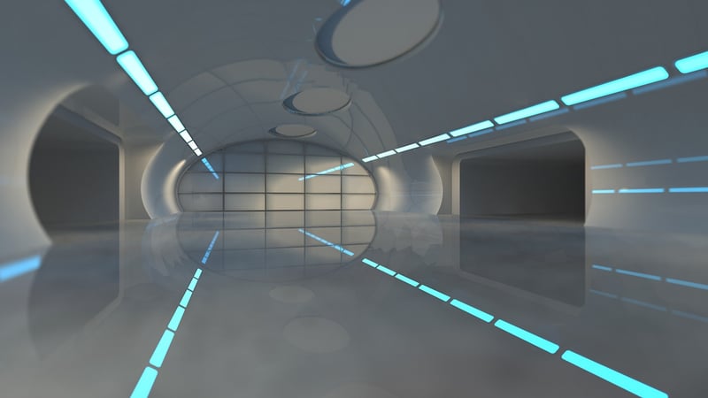 Future Dystopia Cityscape